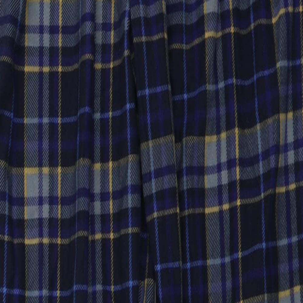 F&F  Mens Blue Check  Trousers  Size M L28 in