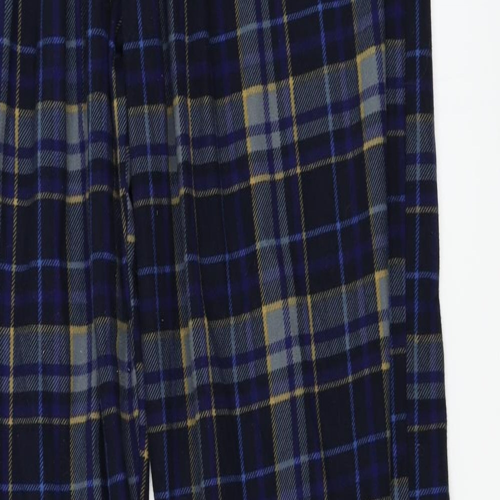 F&F  Mens Blue Check  Trousers  Size M L28 in