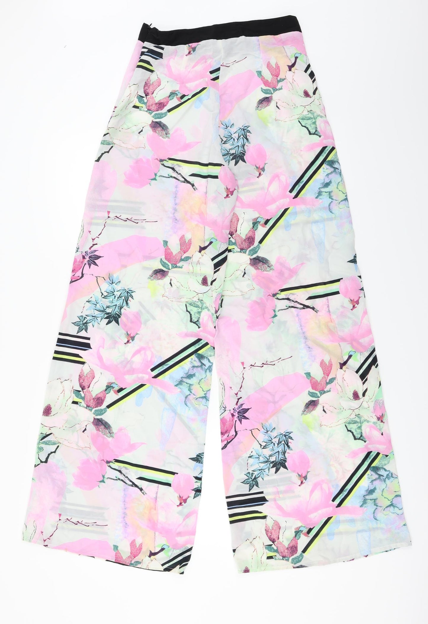 River Island  Womens Pink Floral  Trousers  Size 6 L29 in