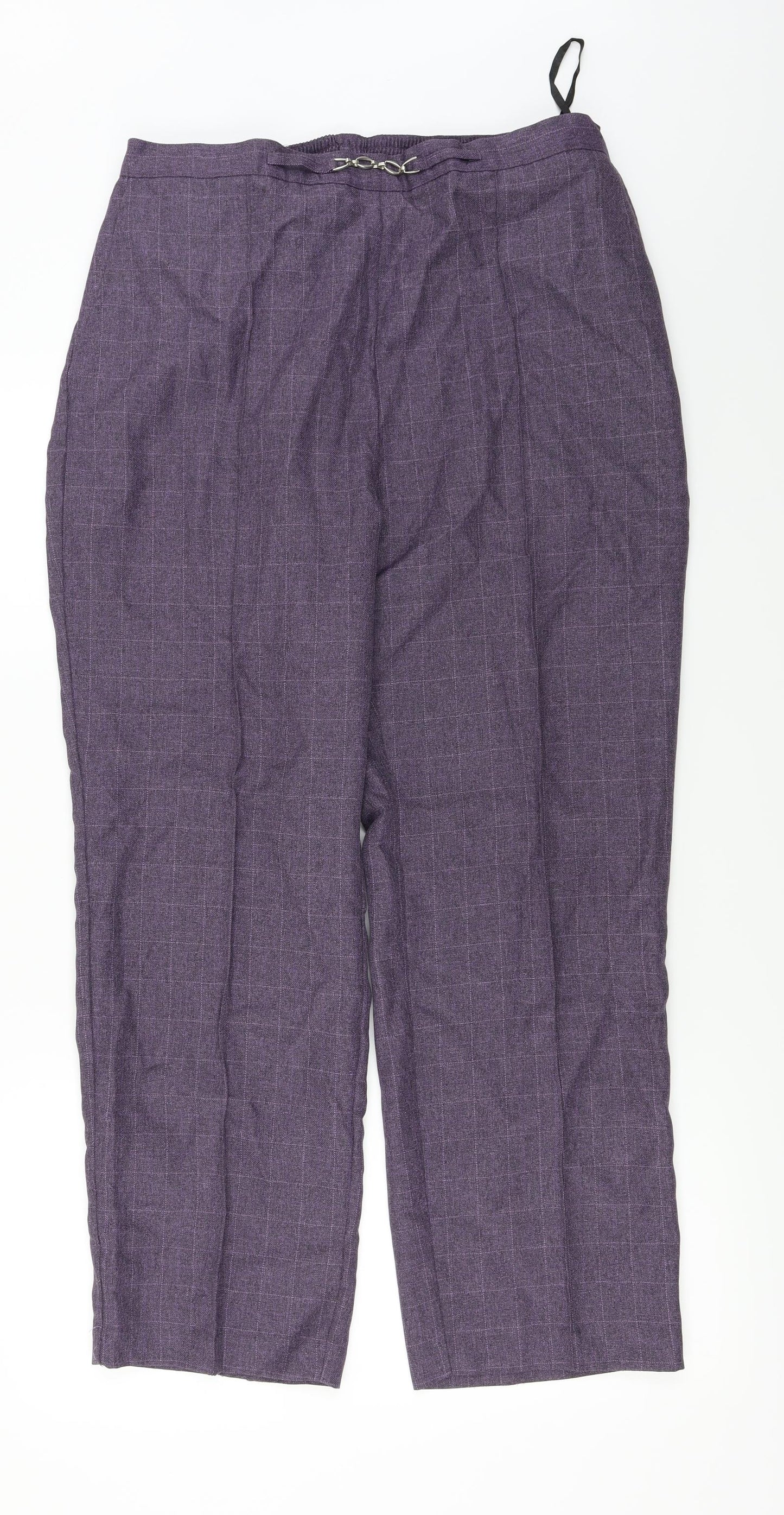 Preworn  Womens Purple   Trousers  Size 32 in L27 in