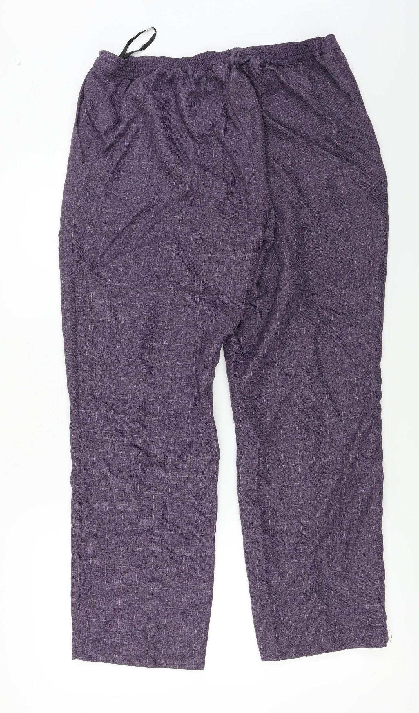 Preworn  Womens Purple   Trousers  Size 32 in L27 in