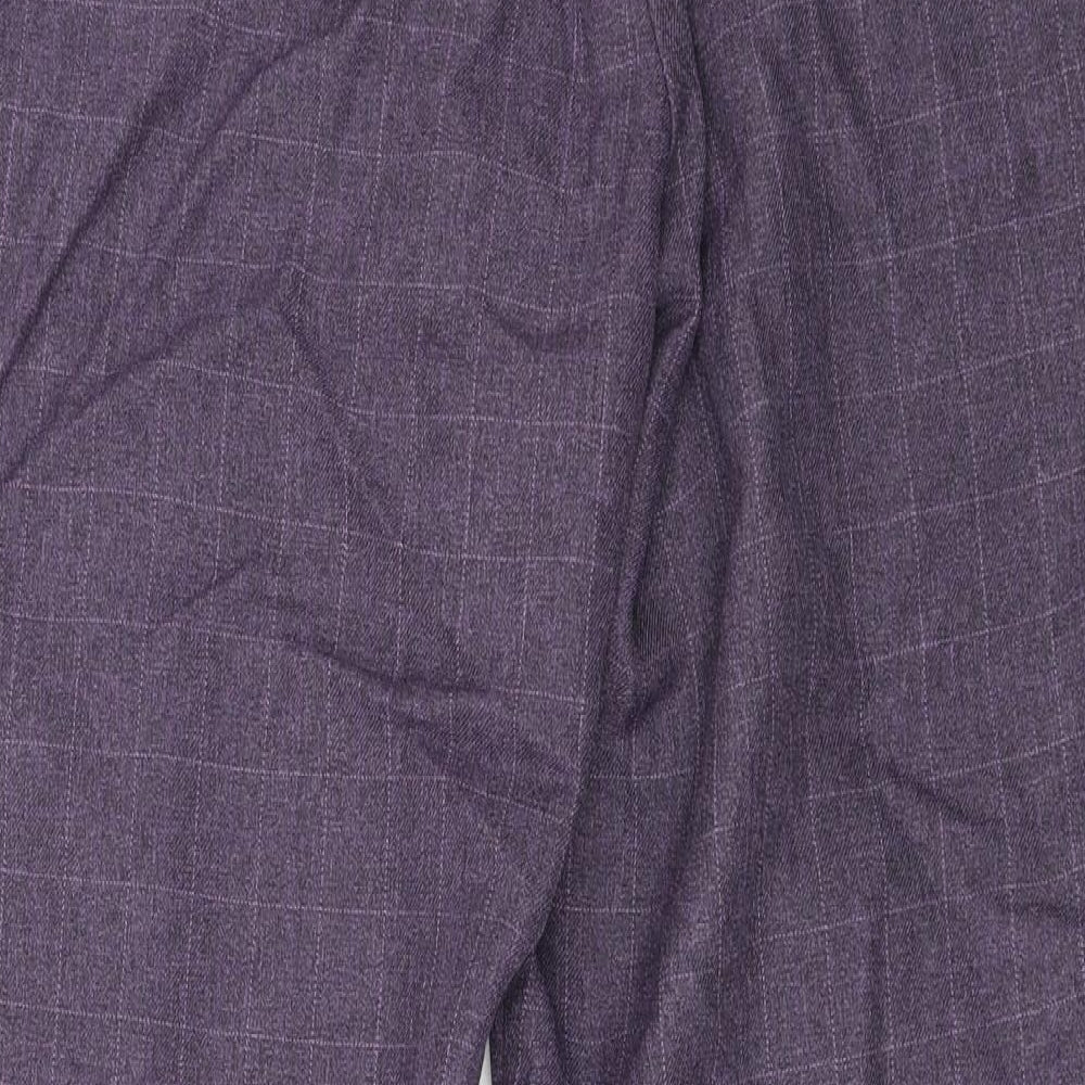 Preworn  Womens Purple   Trousers  Size 32 in L27 in