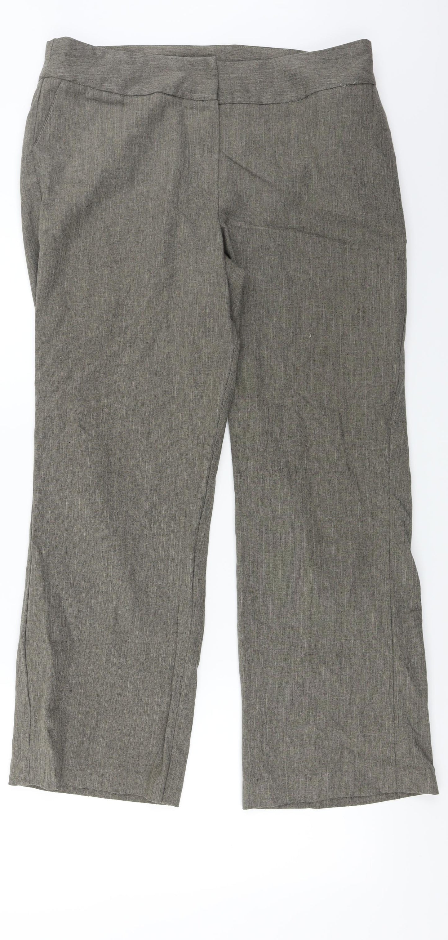 BM  Womens Beige   Trousers  Size 16 L26 in
