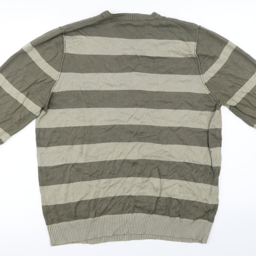 Marks and Spencer  Womens Brown Striped  Pullover Jumper Size L