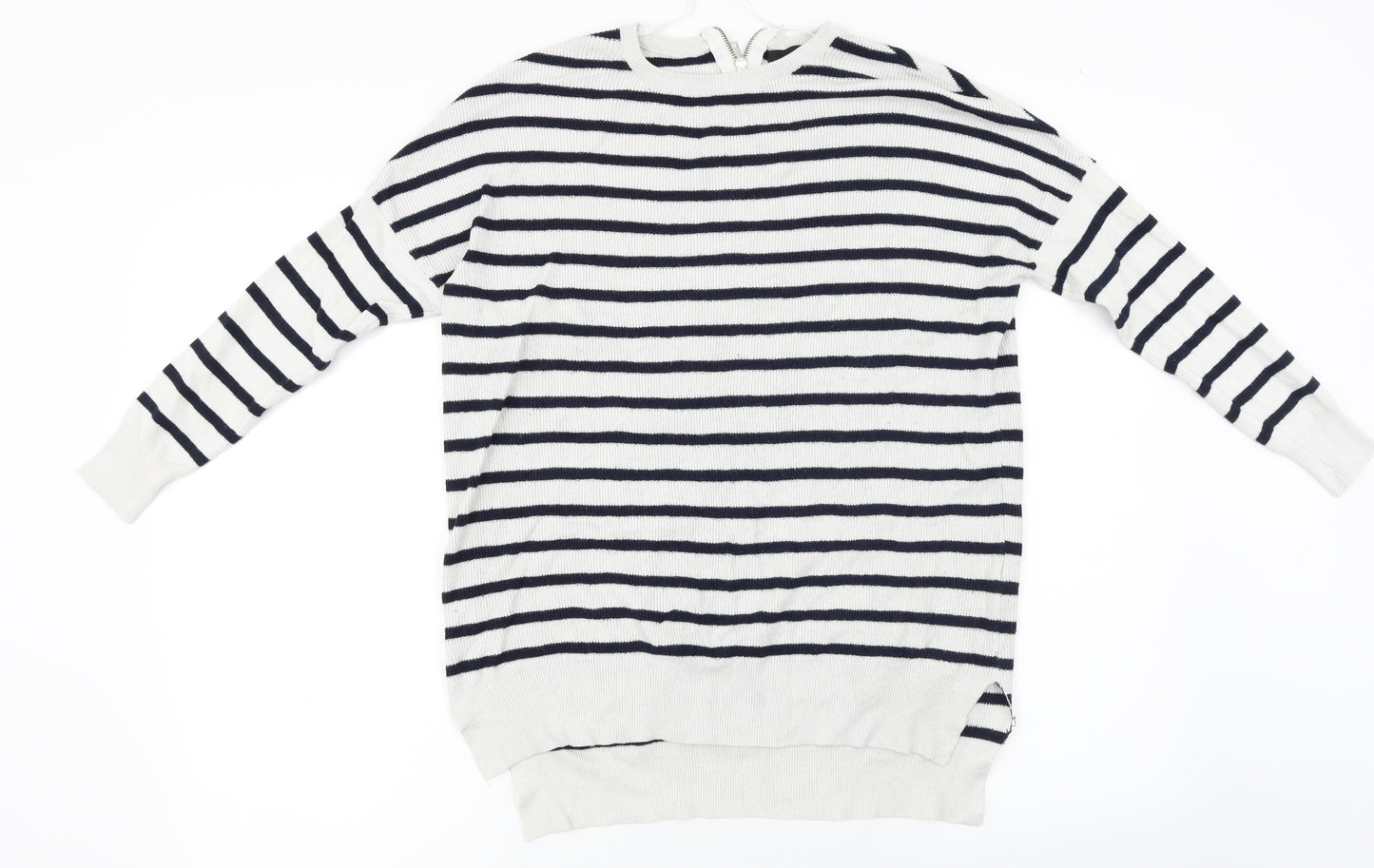 Atmosphere  Womens Grey Striped  Pullover Jumper Size 12