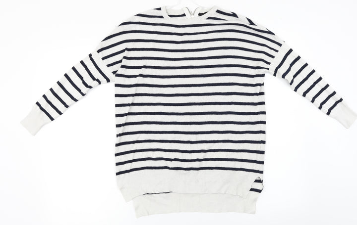 Atmosphere  Womens Grey Striped  Pullover Jumper Size 12