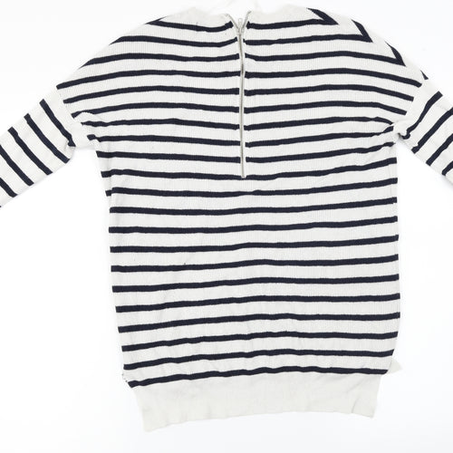 Atmosphere  Womens Grey Striped  Pullover Jumper Size 12