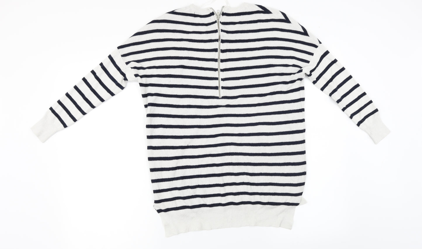 Atmosphere  Womens Grey Striped  Pullover Jumper Size 12