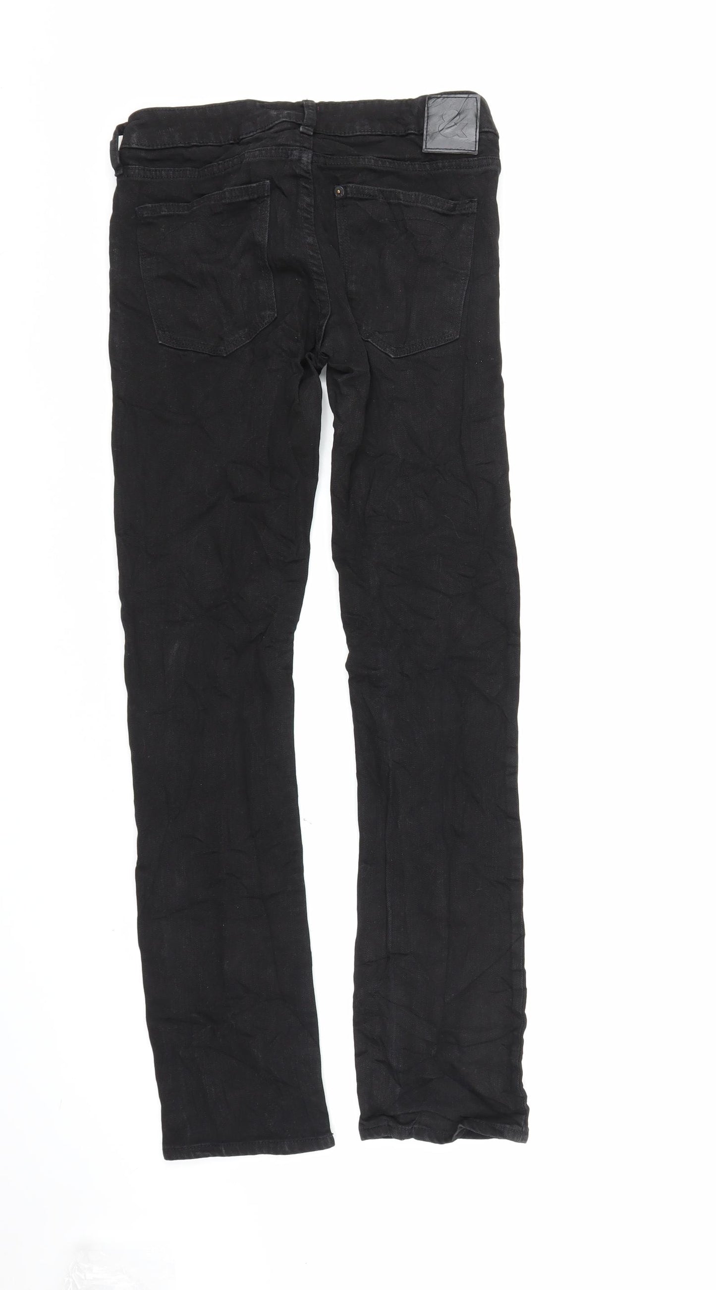 Soin Boys Black  Denim Straight Jeans Size 15 Years