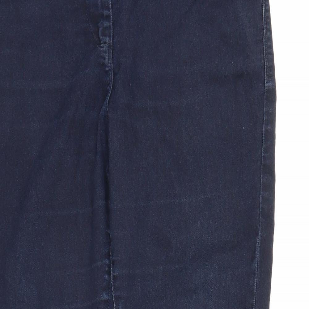 M&S Womens Blue  Denim Jegging Jeans Size 12 L24 in