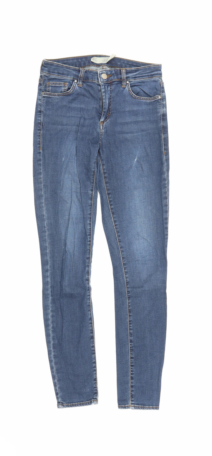 Topshop Womens Blue Denim Skinny Jeans Size 26 in L26 in