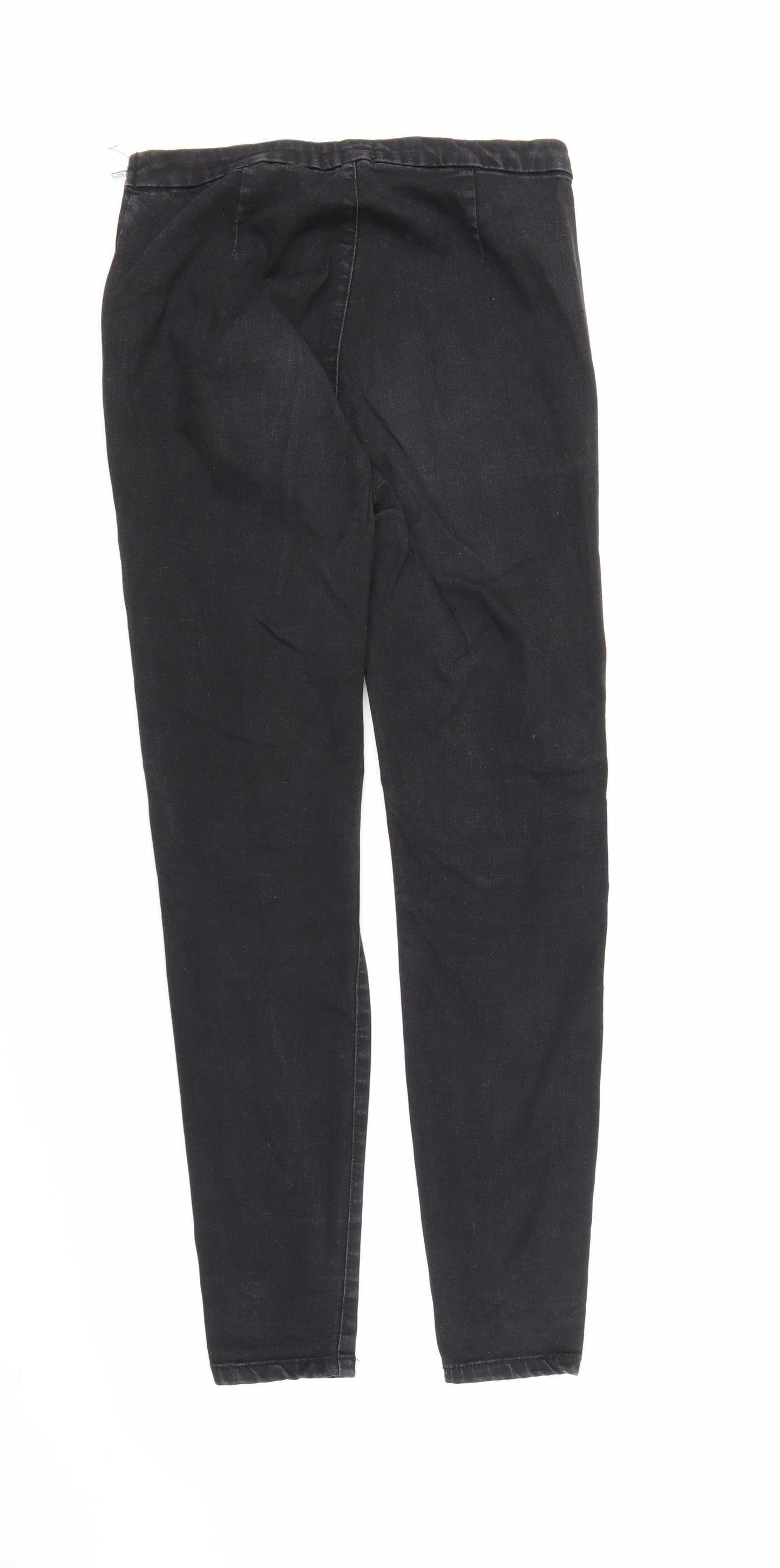 Miss Selfridge Womens Black  Denim Jegging Jeans Size 12 L32 in