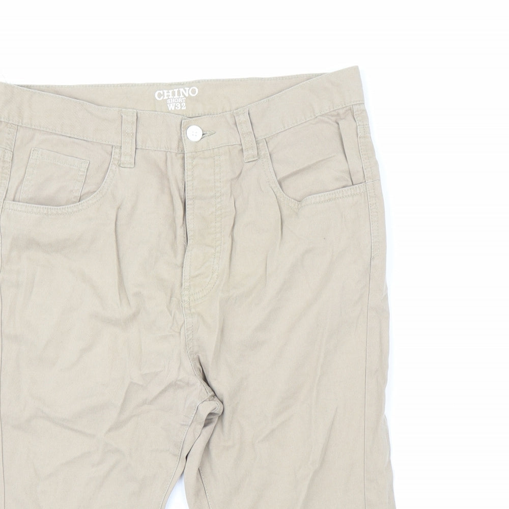 Primark Mens Beige   Chino Shorts Size 32 in