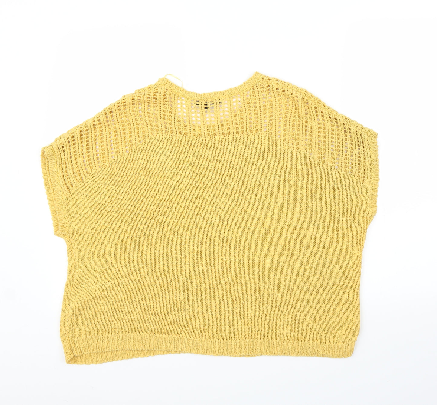 Peacocks Womens Yellow   Pullover Jumper Size S