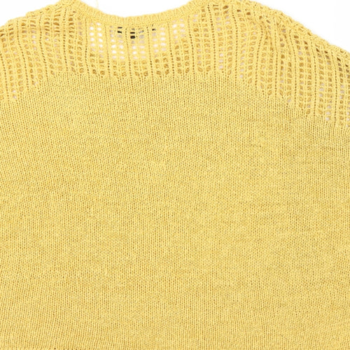 Peacocks Womens Yellow   Pullover Jumper Size S