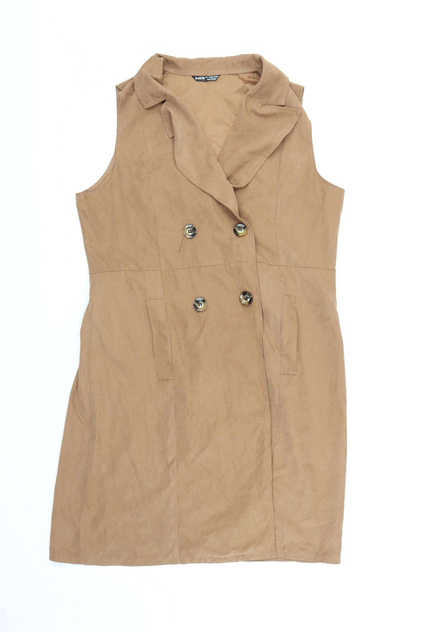 SheIn Womens Brown   Shirt Dress  Size L