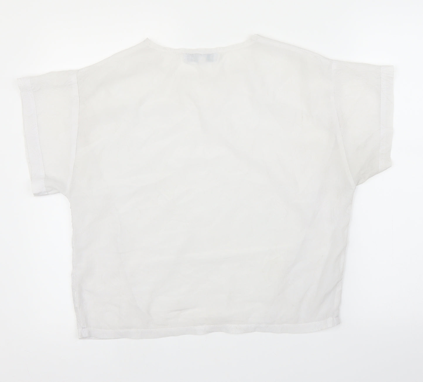 Diffuse Womens White   Basic Blouse Size 12