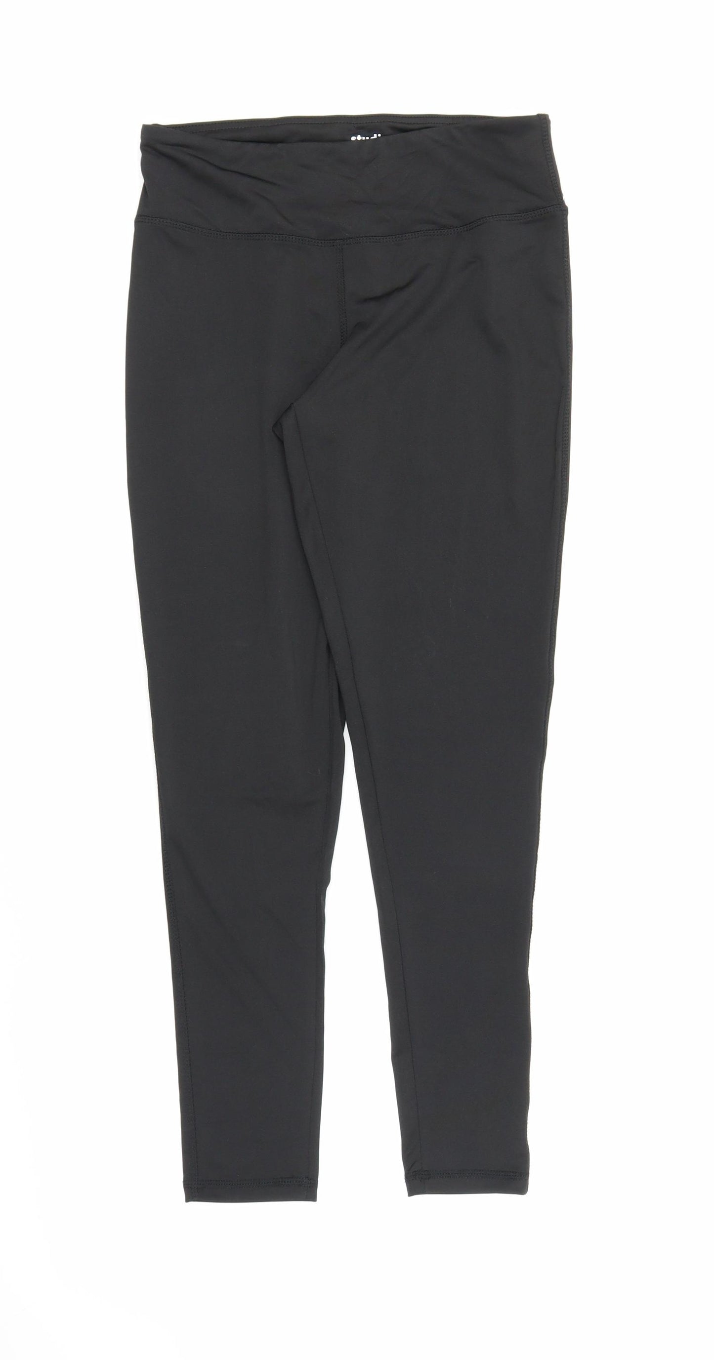 Studio Womens Black   Capri Leggings Size 8 L23 in