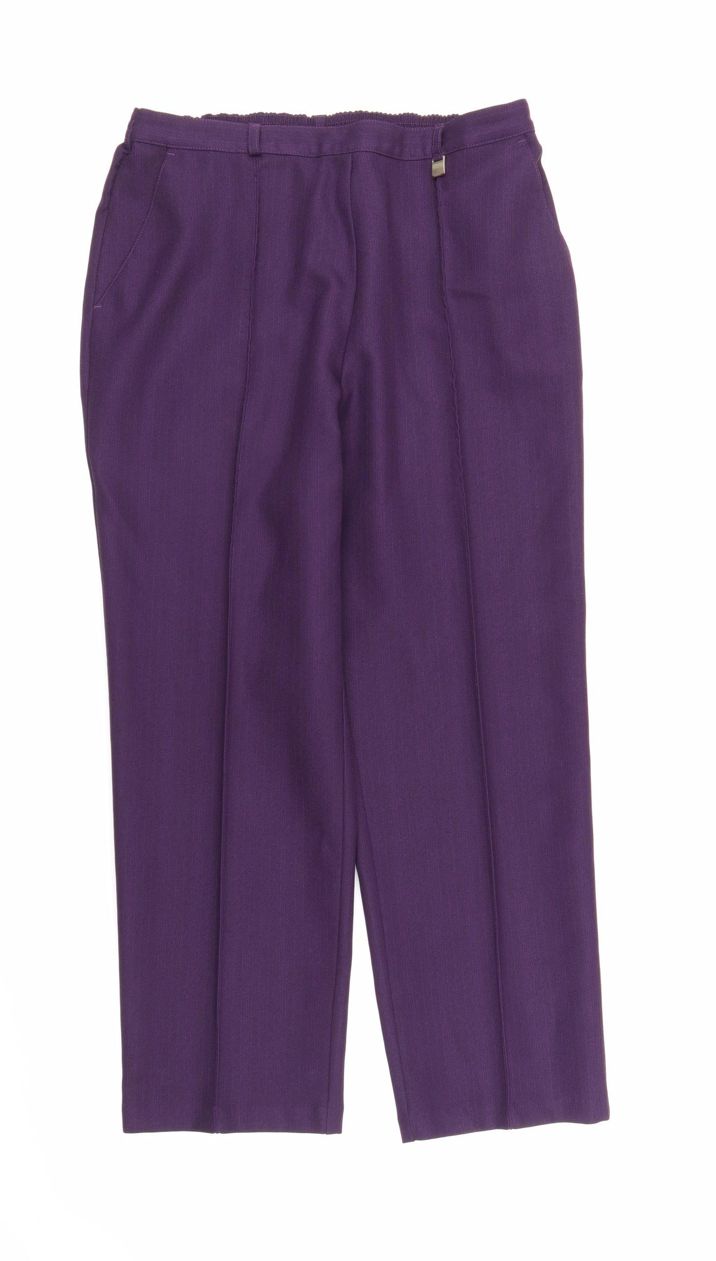 M&S Womens Purple   Trousers  Size 14 L24 in