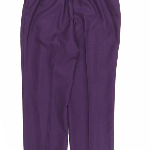 M&S Womens Purple   Trousers  Size 14 L24 in
