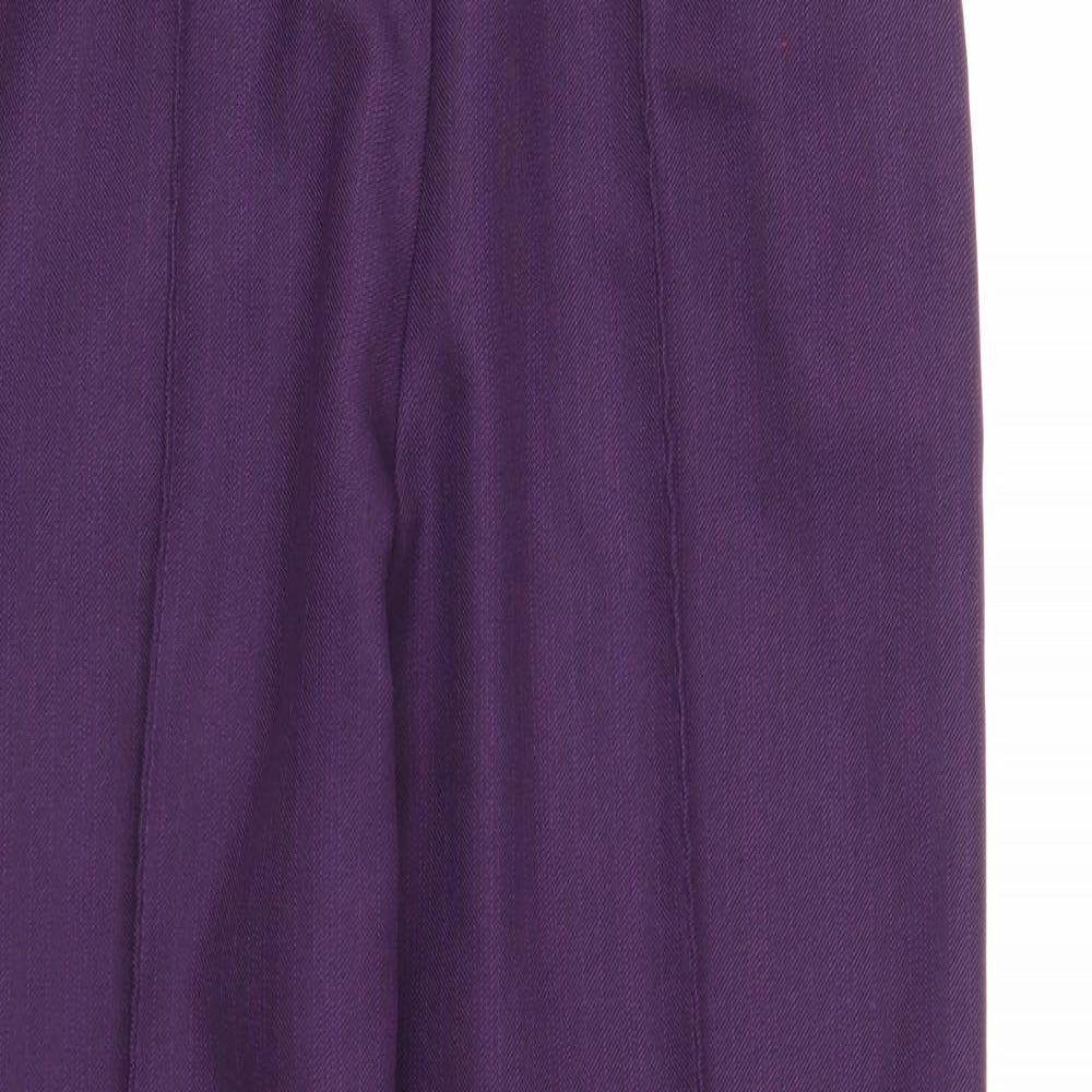 M&S Womens Purple   Trousers  Size 14 L24 in