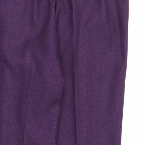 M&S Womens Purple   Trousers  Size 14 L24 in