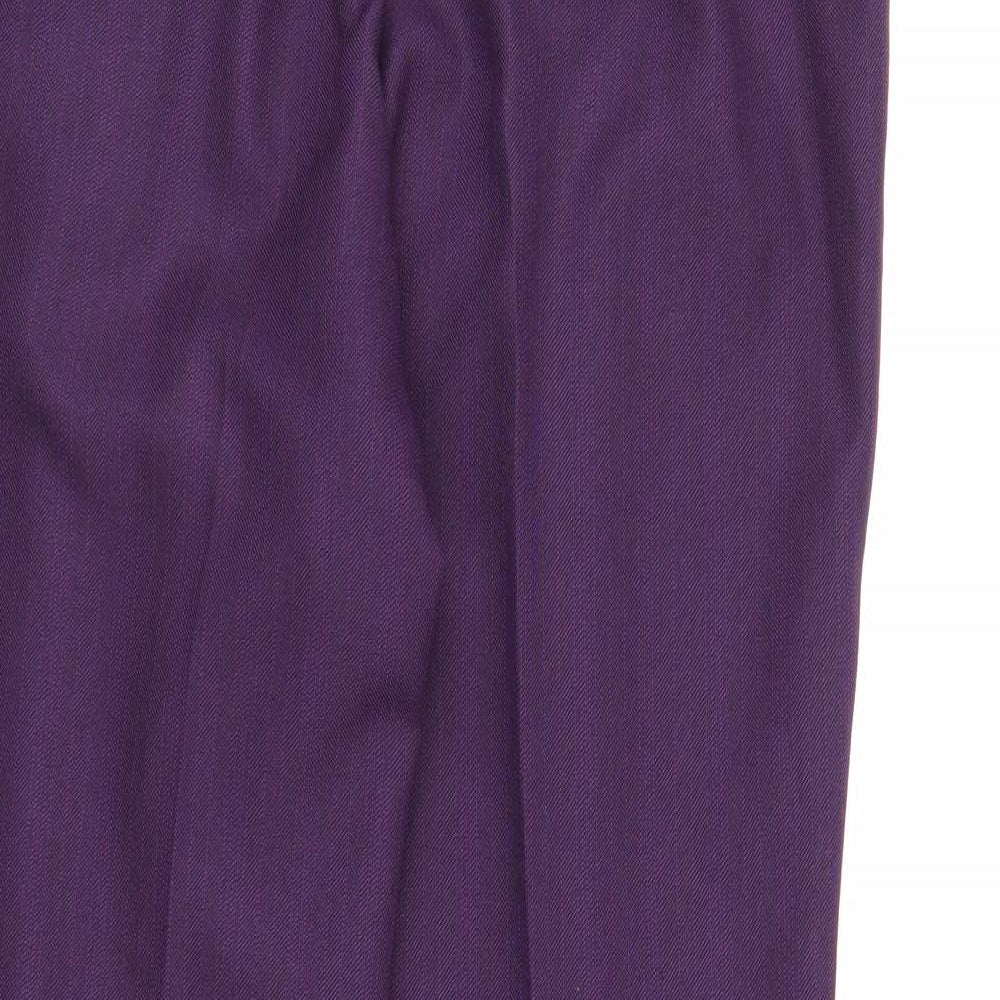 M&S Womens Purple   Trousers  Size 14 L24 in
