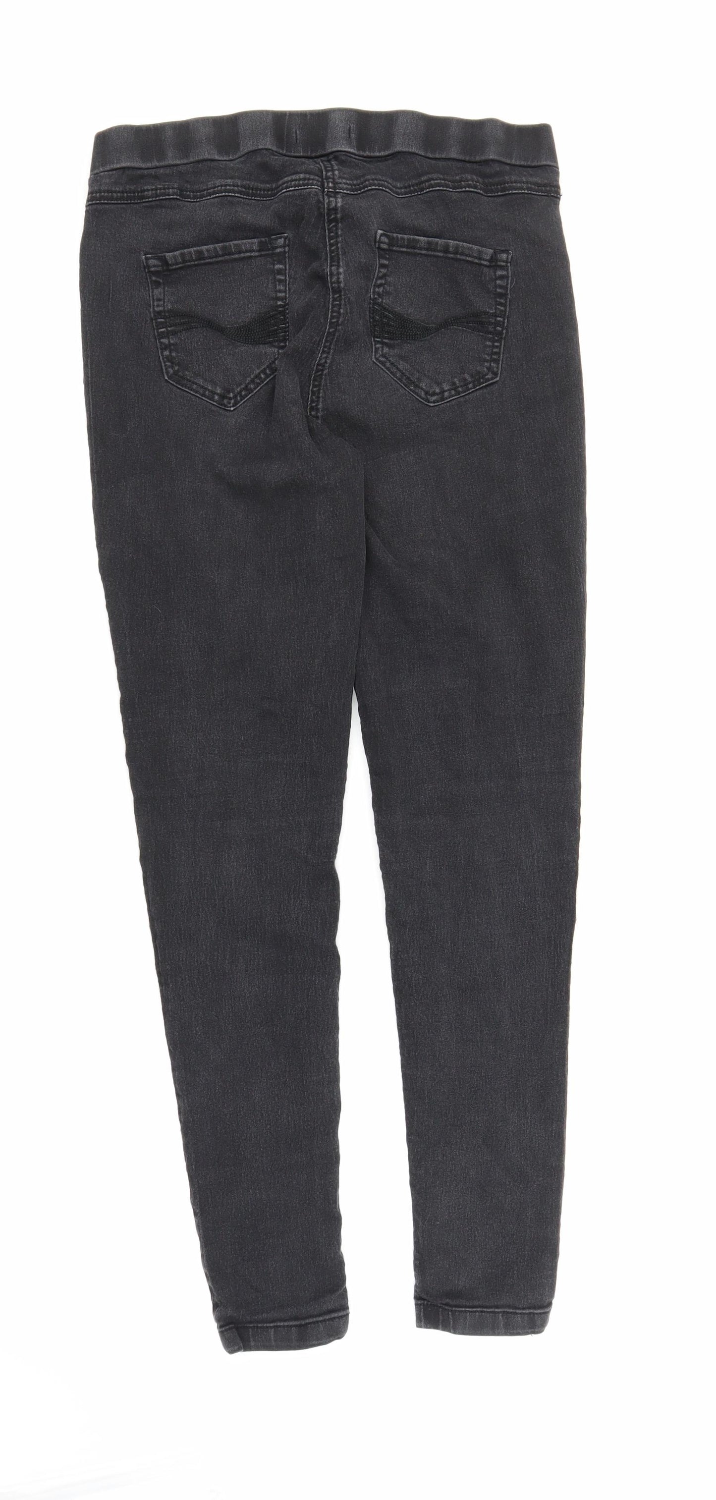TU Womens Black  Denim Jegging Jeans Size 14 L28 in
