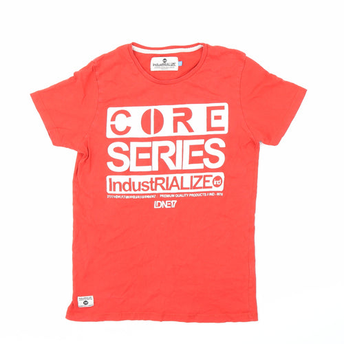 Industrialize Mens Red    T-Shirt Size XS