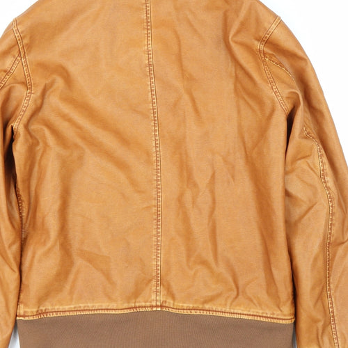 Zara Mens Brown   Bomber Jacket Coat Size XL