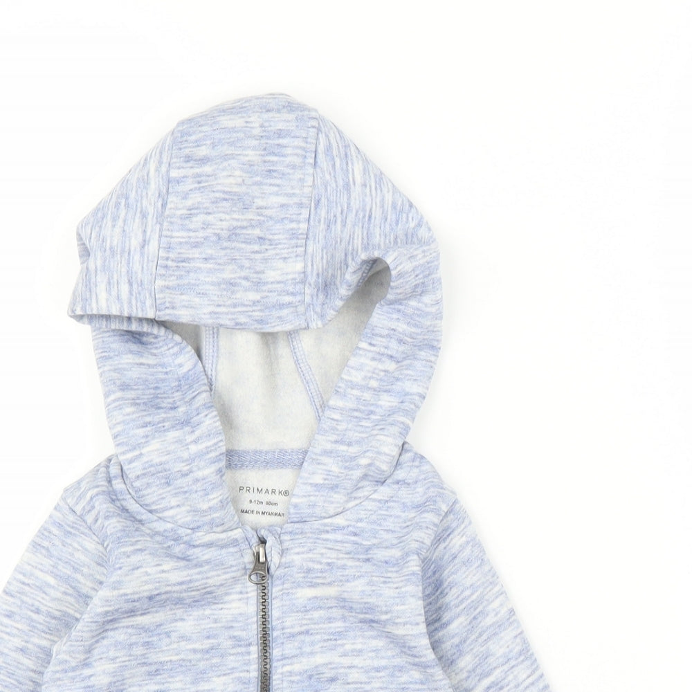 Primark Boys Blue   Full Zip Jumper Size 9-12 Months  - Hoodie