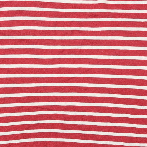 Fig Womens Red Striped  Pullover Jumper One Size