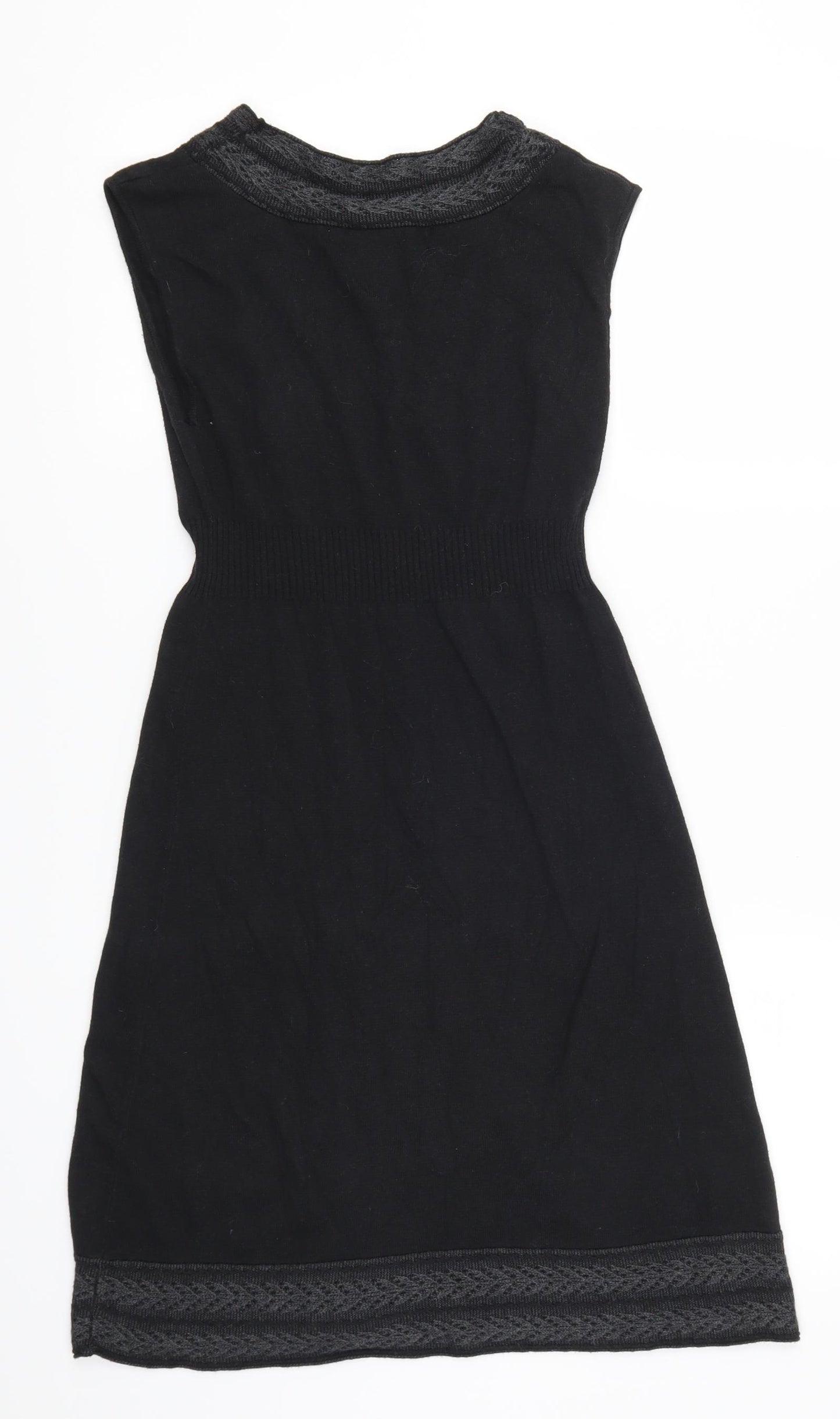 Studio M Womens Grey   Jumper Dress  Size S  - Cable Knit