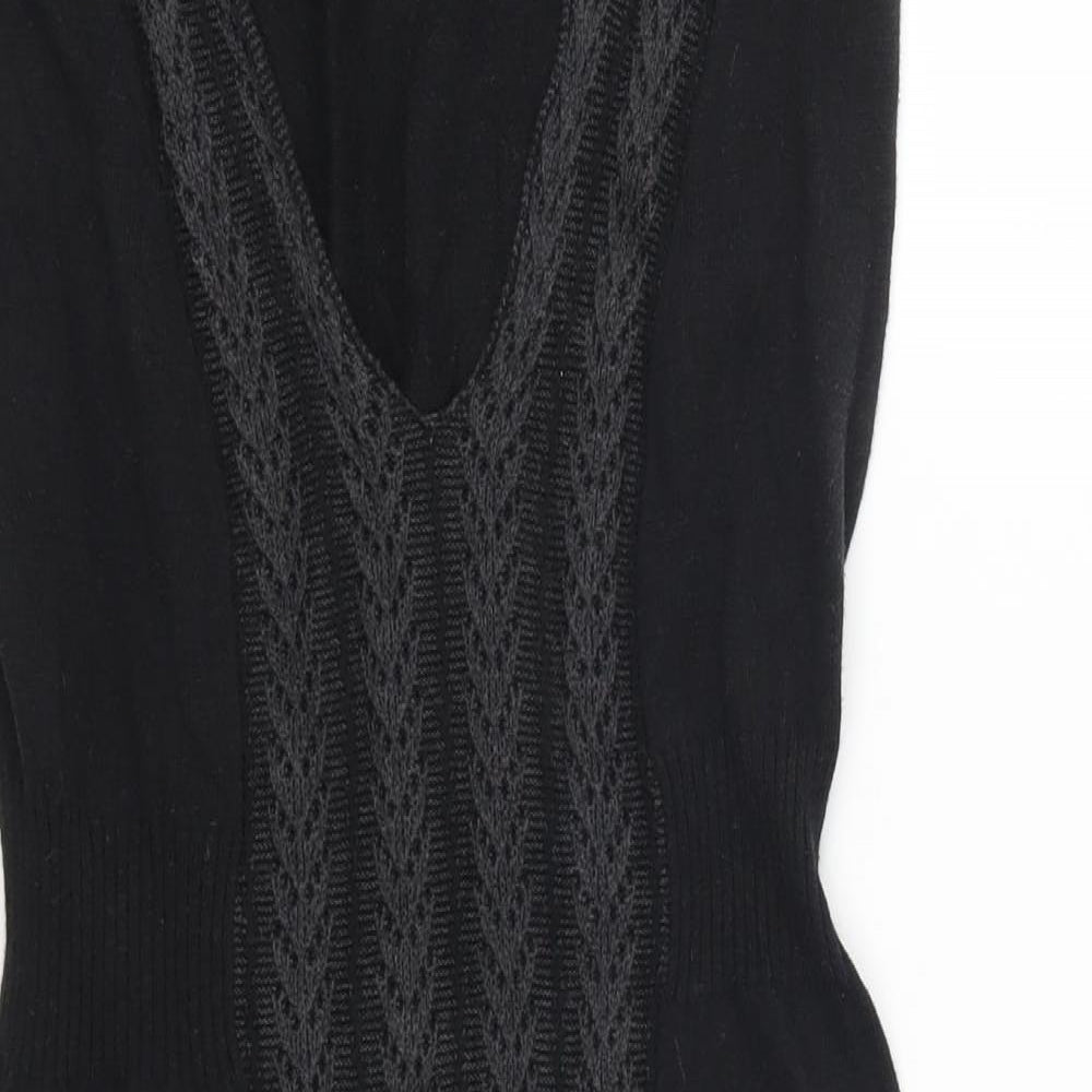 Studio M Womens Grey   Jumper Dress  Size S  - Cable Knit