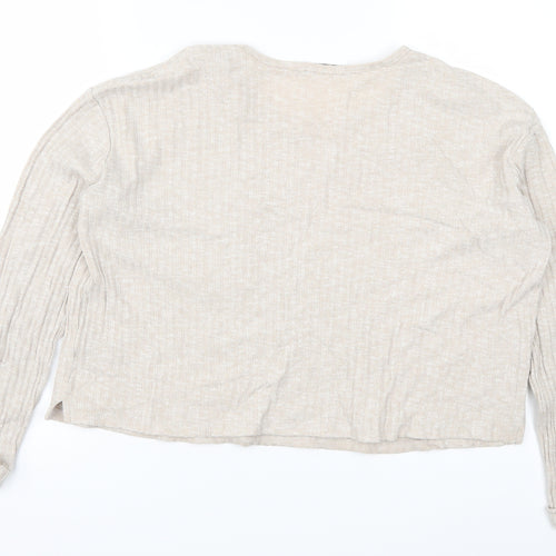 Sportsgirl Womens Beige   Cropped T-Shirt Size M