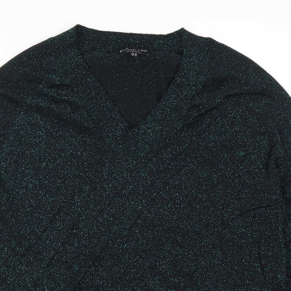 F&F Womens Green   Pullover Jumper Size 14