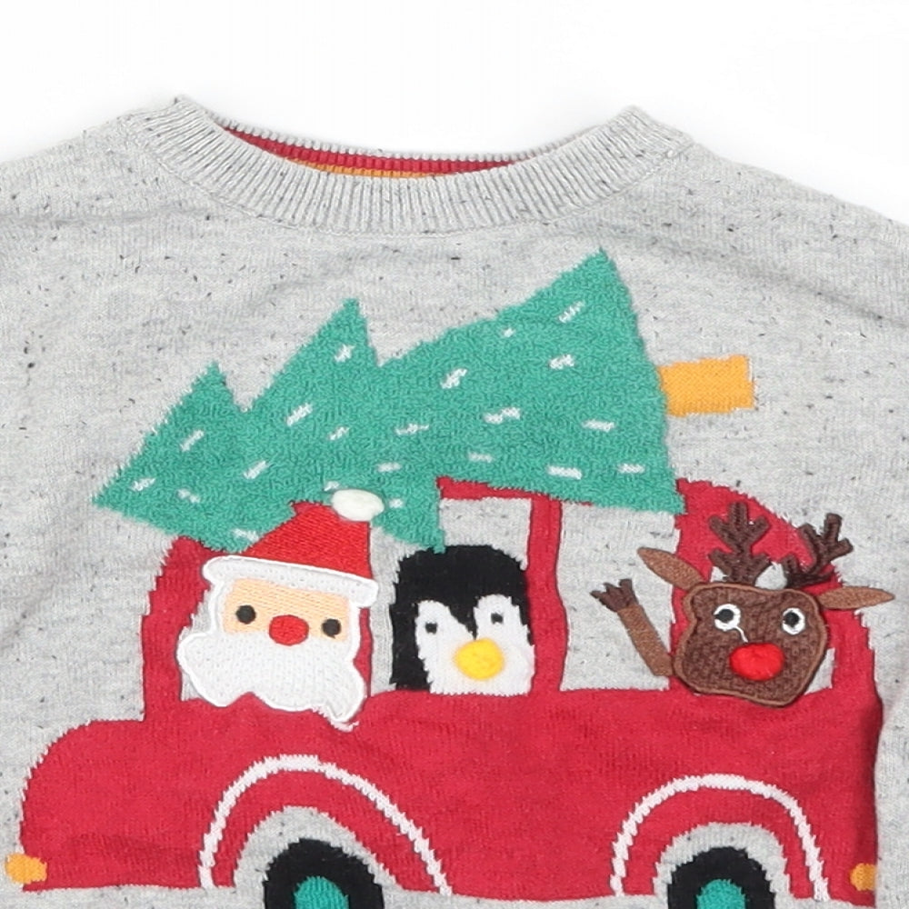 George Boys Gold   Pullover Jumper Size 18-24 Months  - Santa In Car