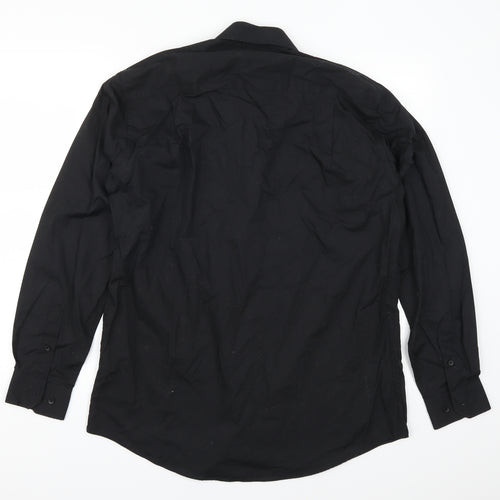 Cedarwood State Mens Black    Dress Shirt Size 15.5