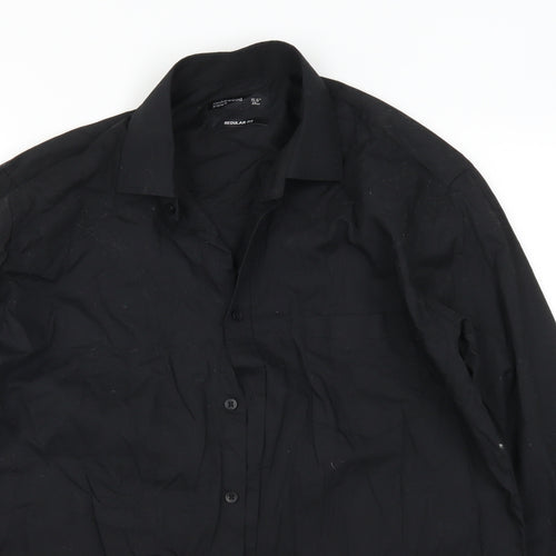 Cedarwood State Mens Black    Dress Shirt Size 15.5