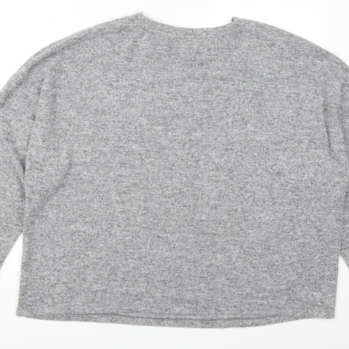 Evans Womens Grey   Pullover Jumper Size 22