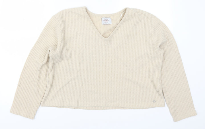 Pull & Bear Womens Beige   Pullover Jumper Size M