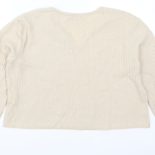 Pull & Bear Womens Beige   Pullover Jumper Size M