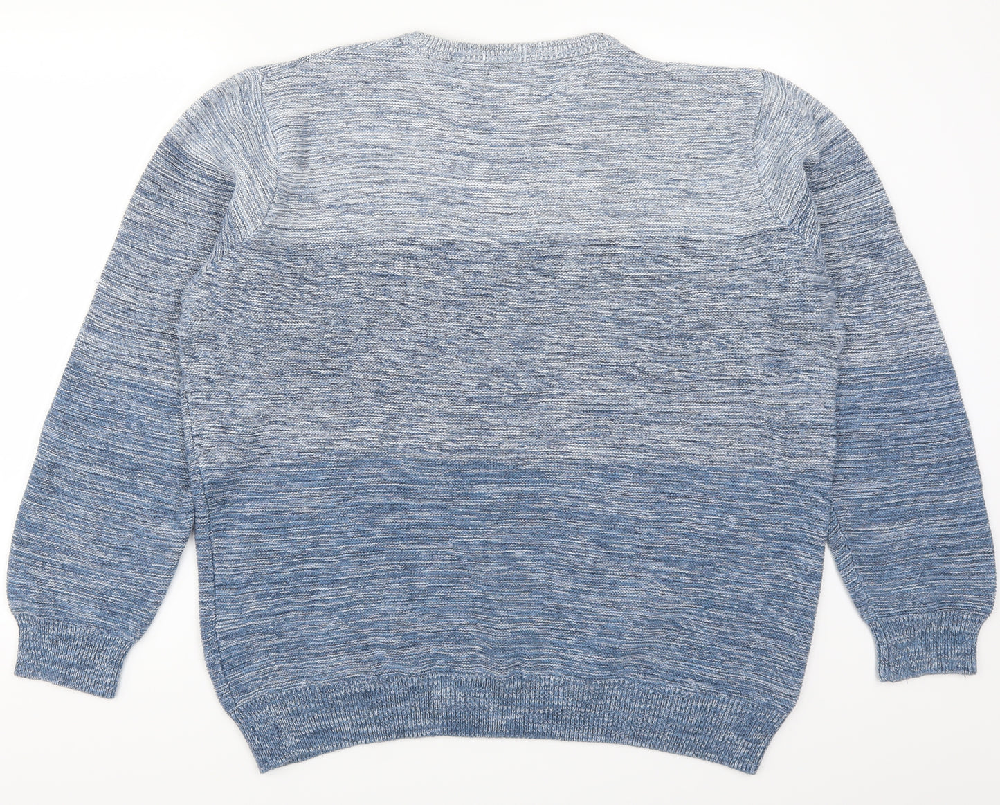 Cedarwood State Mens Blue  Knit Pullover Jumper Size 2XL  - Ombre