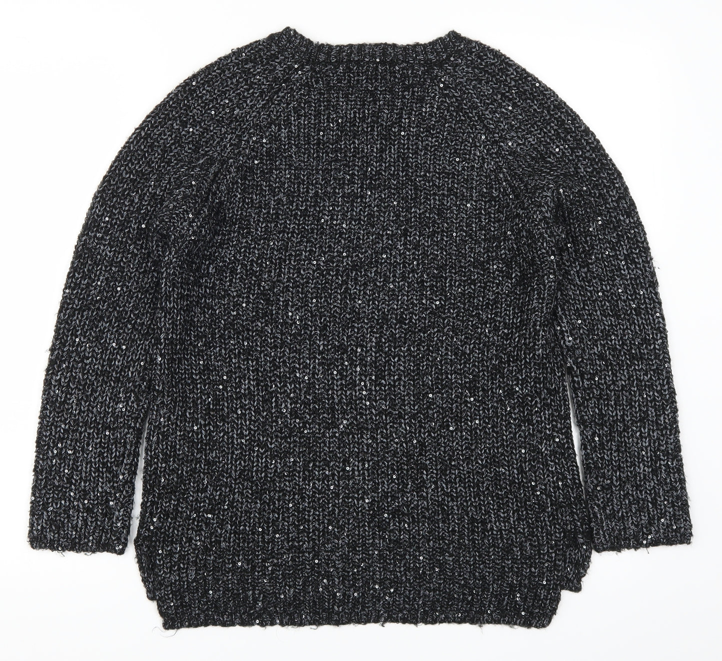 Nutmeg Womens Grey   Pullover Jumper Size 8