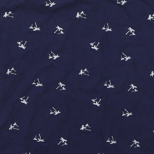 Primark Boys Blue   Basic T-Shirt Size 5-6 Years  - Palm Leaves