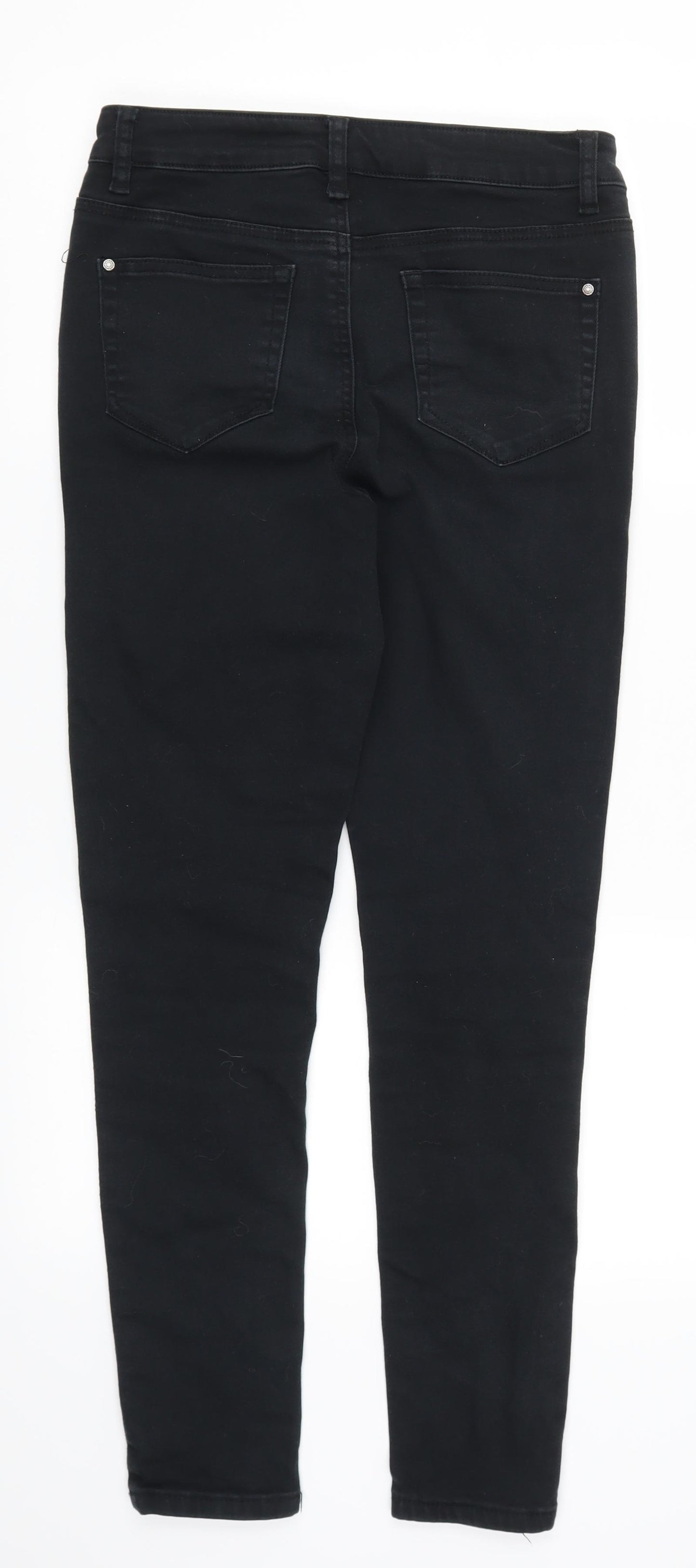 George Womens Black  Denim Skinny Jeans Size 10 L28 in