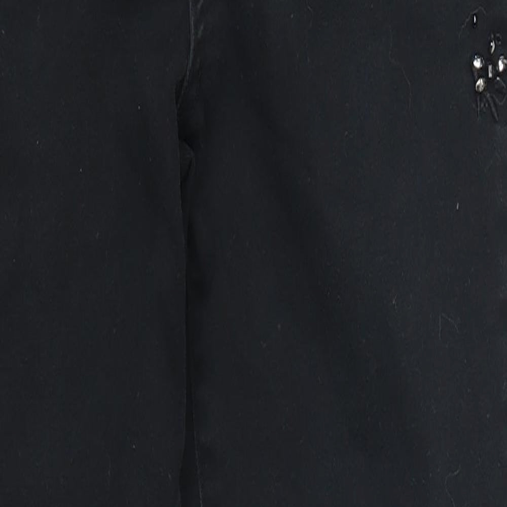 George Womens Black  Denim Skinny Jeans Size 10 L28 in