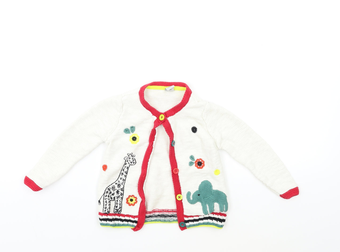 TU Baby White  Knit Cardigan Jumper Size 12-18 Months