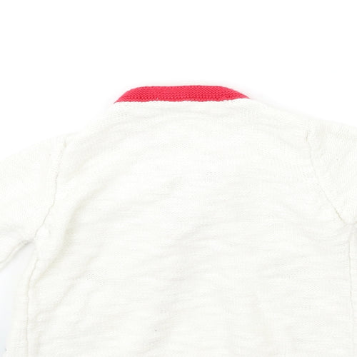 TU Baby White  Knit Cardigan Jumper Size 12-18 Months