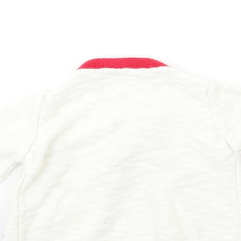 TU Baby White  Knit Cardigan Jumper Size 12-18 Months